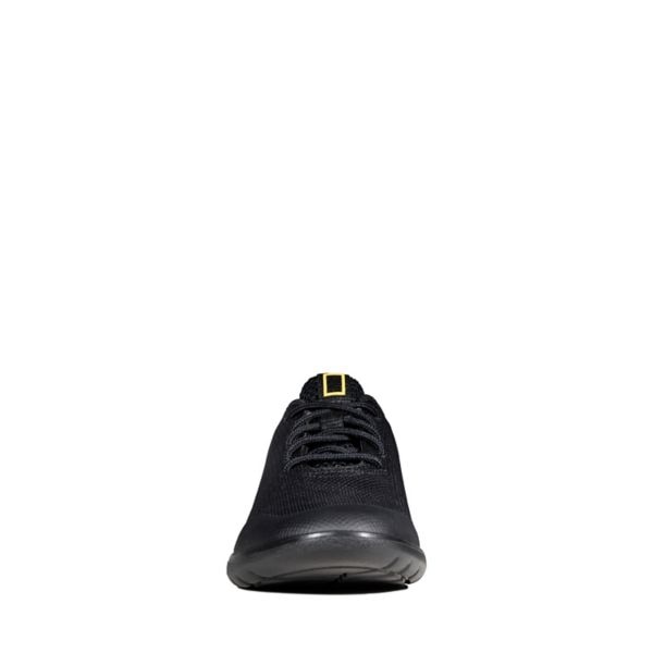 Clarks Girls Scape Geo Youth School Shoes Black | CA-813926